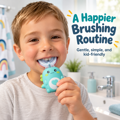 Kids U-Shaped Automatic Electric Toothbrush – Gentle & Fun Brushing