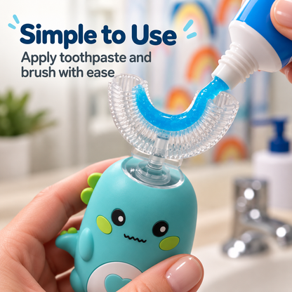 Kids U-Shaped Automatic Electric Toothbrush – Gentle & Fun Brushing