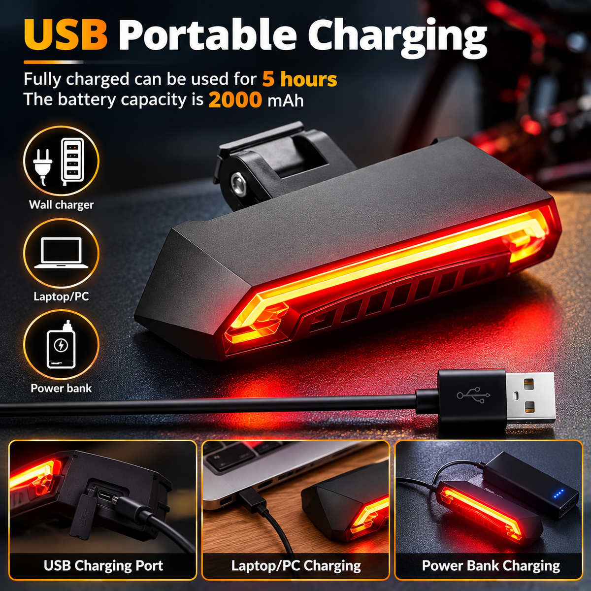 Smart Bike Taillight with Wireless Turn Signals