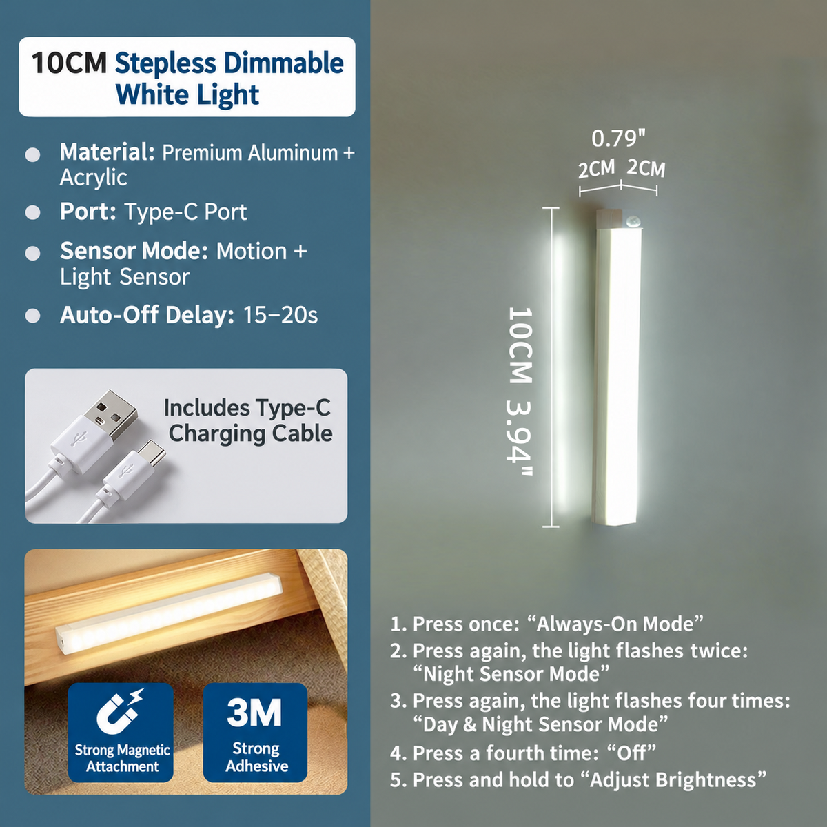 🔥 SAVE 52%! Next-Gen Motion Sensor Light – Smart Lighting, No Wiring!