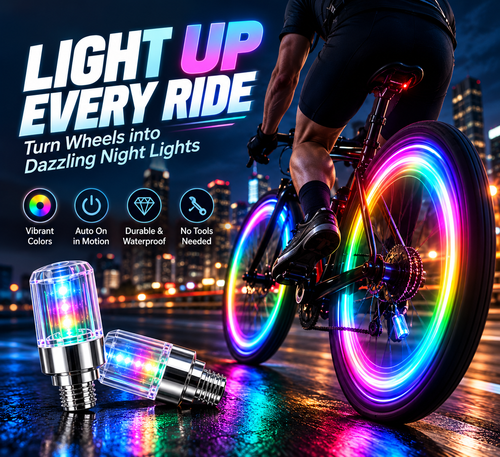 Tervizo™ – Motion-Activated LED Bike Valve Lights