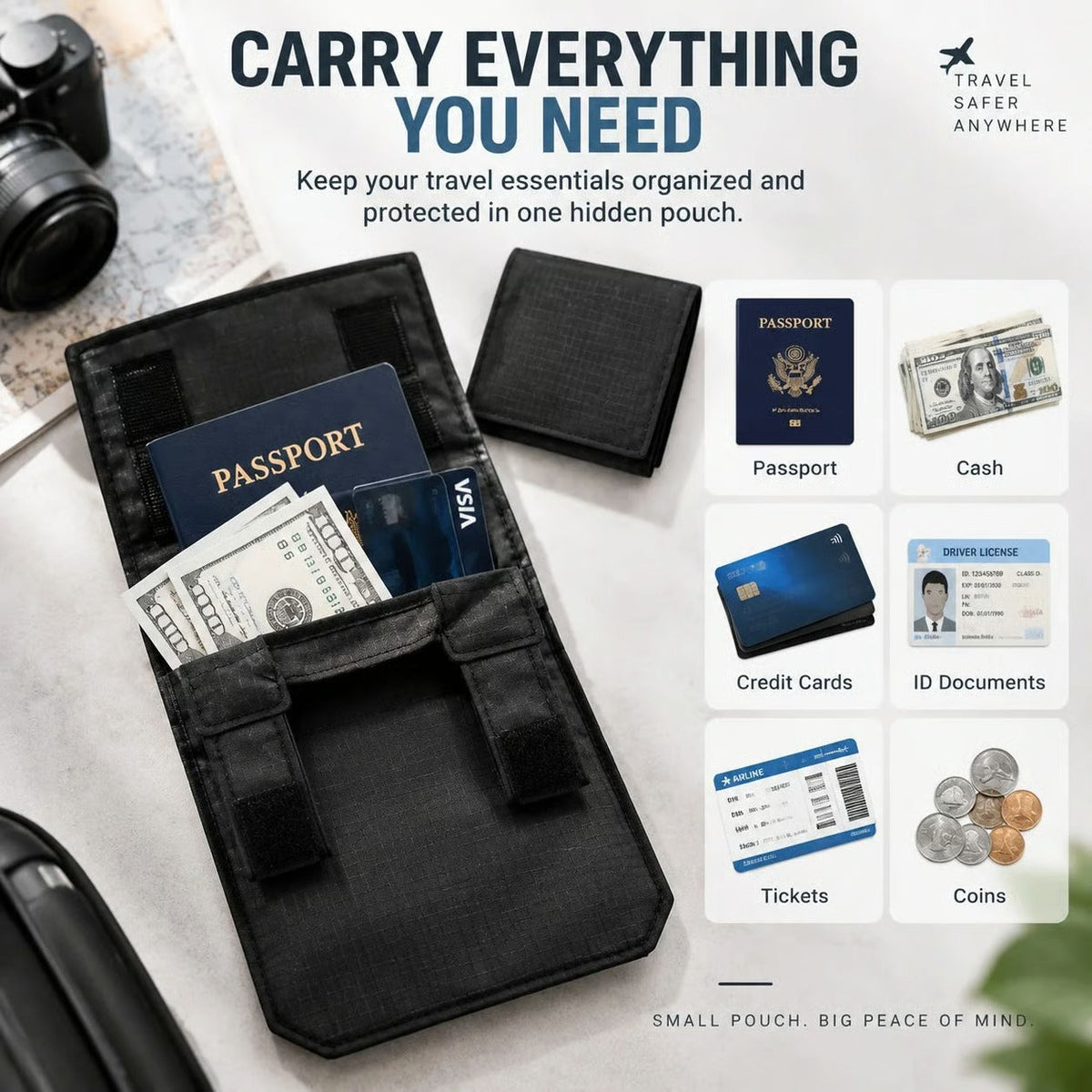 ✈️Keep Your Valuables Hidden. Travel Worry-Free.