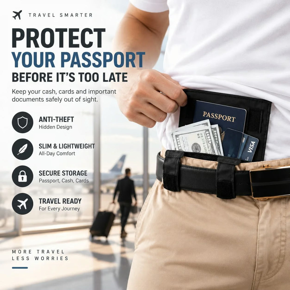 ✈️Keep Your Valuables Hidden. Travel Worry-Free.