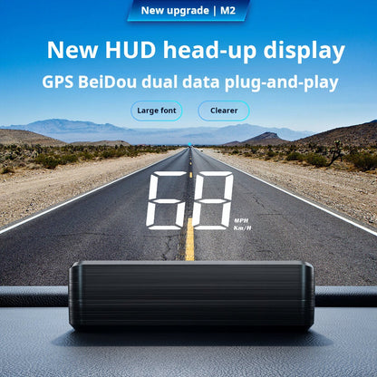 Head-up Display (HUD) in-vehicle GPS digital speedometer