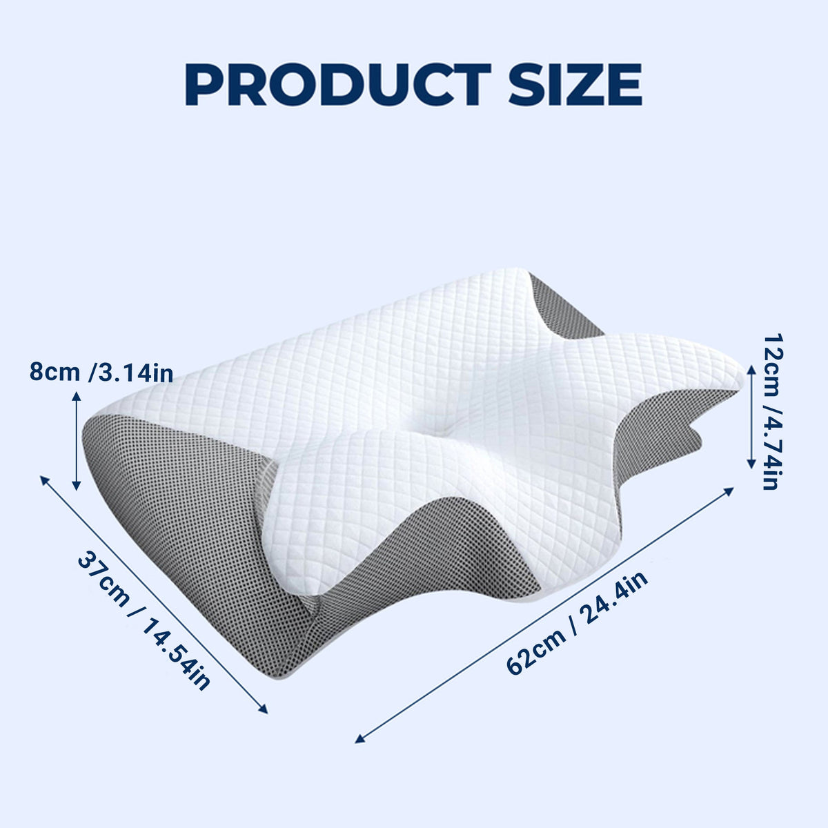 🦋 Anti-Snore Butterfly Pillow – Designed for Restful Sleep