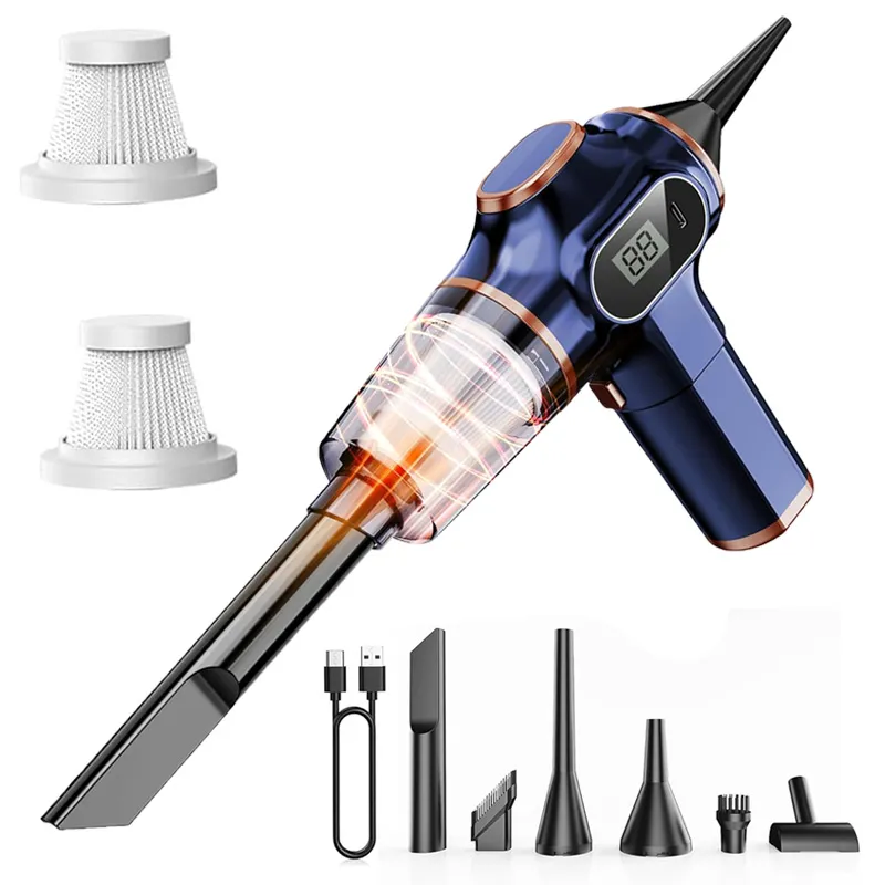 Handheld Cordless Car Vacuum Cleaner 19000pa Powerful 6-in-1 Portable