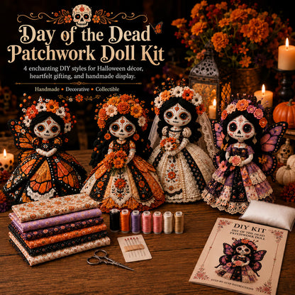 DIY Patchwork Doll Sewing Kit 🎃 Create Your Own Handmade Fabric Doll