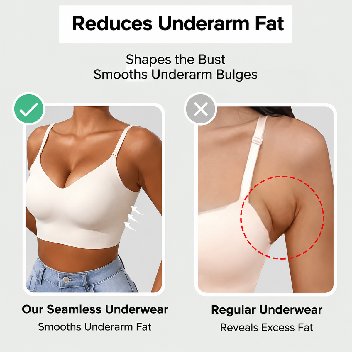 Invisible Backless Wireless Bra for Women