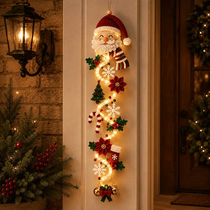 🎄MerryCascade™ Glowing Christmas Door Hanger | 6 Festive Light Designs✨