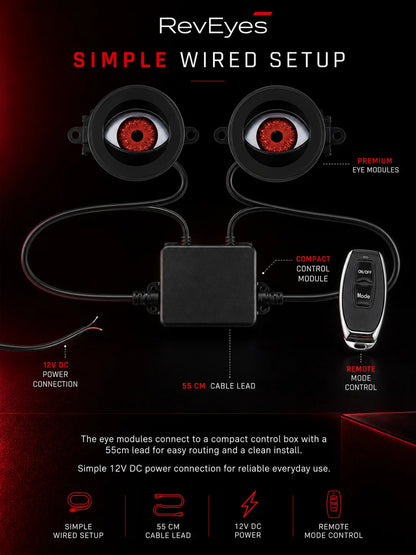 Animated Eyes – 3 Inch Universal LED Lights