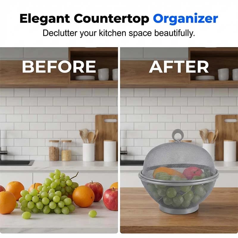 🧺 Fruit Basket with Lid – Fresh storage & stylish design ✨