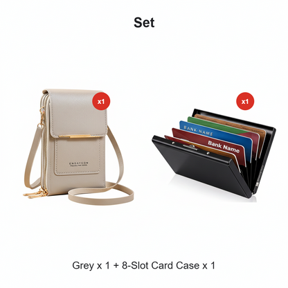 🔥Last Day Promotion：50% OFF👜 📱 Simple and elegant women's touchscreen crossbody phone wallet
