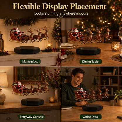 🎅 Santa’s Flying Sleigh — Magnetic Levitation Christmas Display ✨
