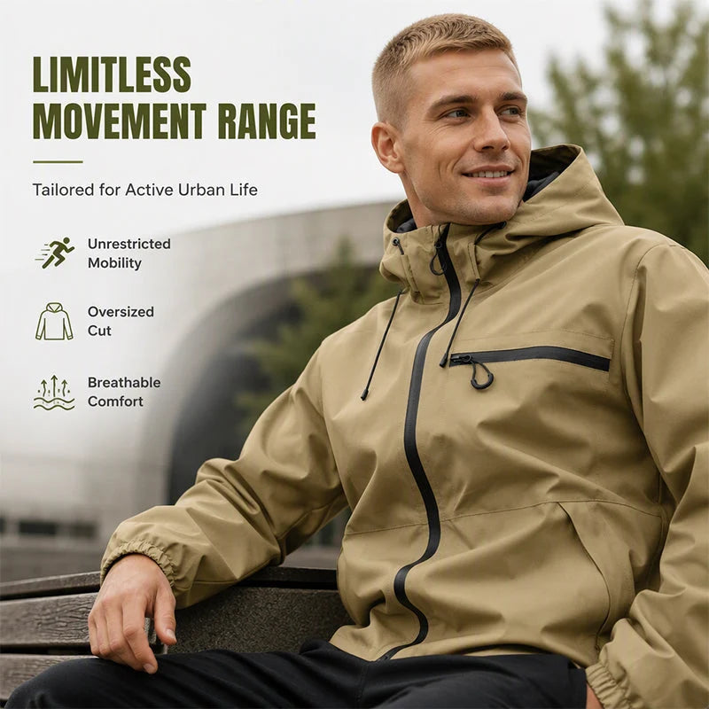 Men's Outdoor Waterproof Hooded Jacket