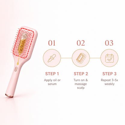 Red Light Therapy Scalp Brush