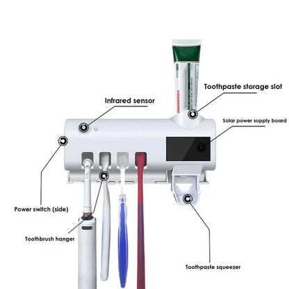 💥BUY 1 GET 1 FREE Today!! Smart UV Sterilizing Toothbrush Holder🦷