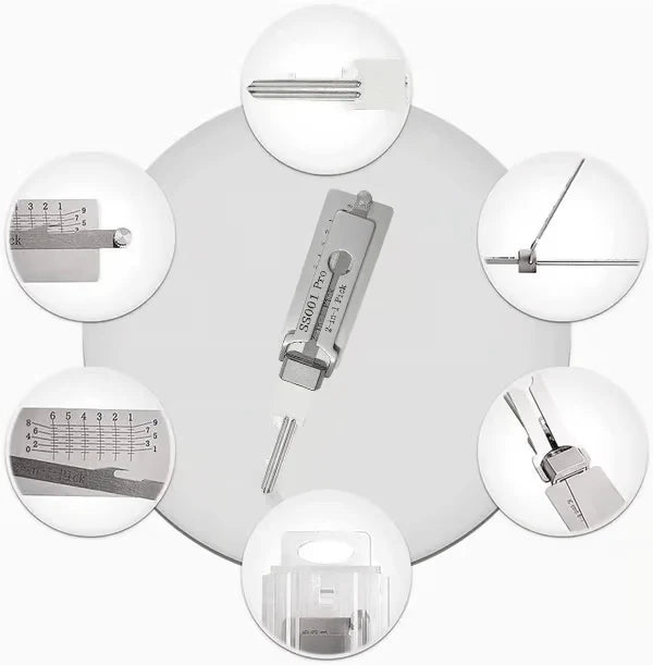 🔥HOT SALE 49% OFF⚒️Stainless Steel Master Key Locksmith Training Tool, SS001 Pro Tool, Practical Cylinder Set