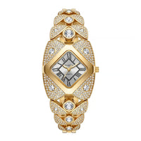 Gold with White Dial