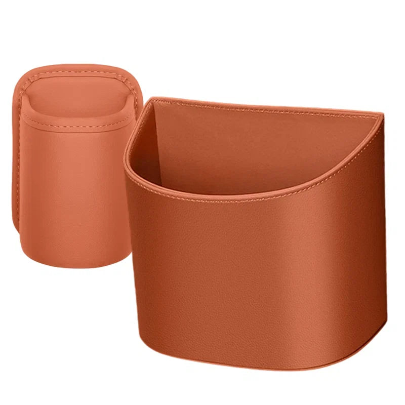 🥳2026 HOT SALE🥳💞50K+ SOLD!🚗🧺 53% OFF! Leather Car Door Cup Holder – Wide‑mouth opening, easy reach for drinks & phone. Clip‑on secure fit. PU leather, tough & stylish. 🛡️✨