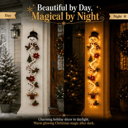 🎄MerryCascade™ Glowing Christmas Door Hanger | 6 Festive Light Designs✨