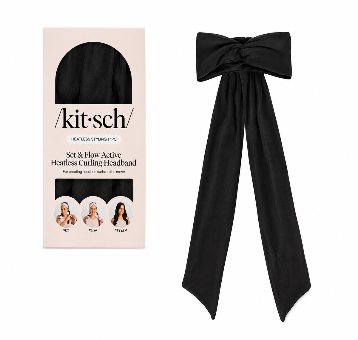 2-in-1 Active Curling Headband: Effortless Heatless Curls On the Go