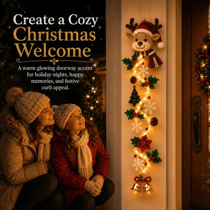 🎄MerryCascade™ Glowing Christmas Door Hanger | 6 Festive Light Designs✨