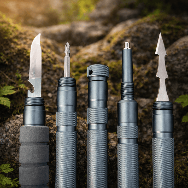 Tervizo™ Tactical Trekking Staff — Detachable Survival System