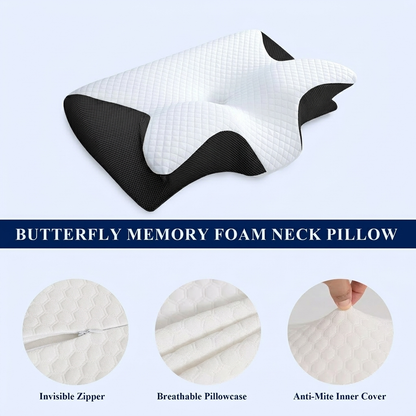 🦋 Anti-Snore Butterfly Pillow – Designed for Restful Sleep