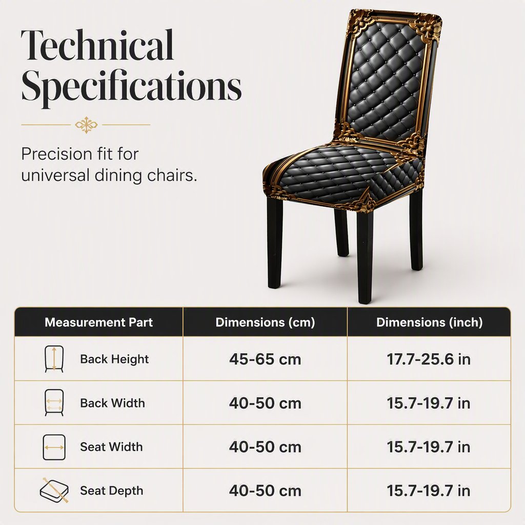 📢50% OFF🔥Washable Stretch Baroque Chair Cover✨