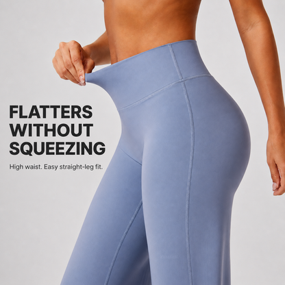 High-Waist Sculpting Straight-Leg Leggings