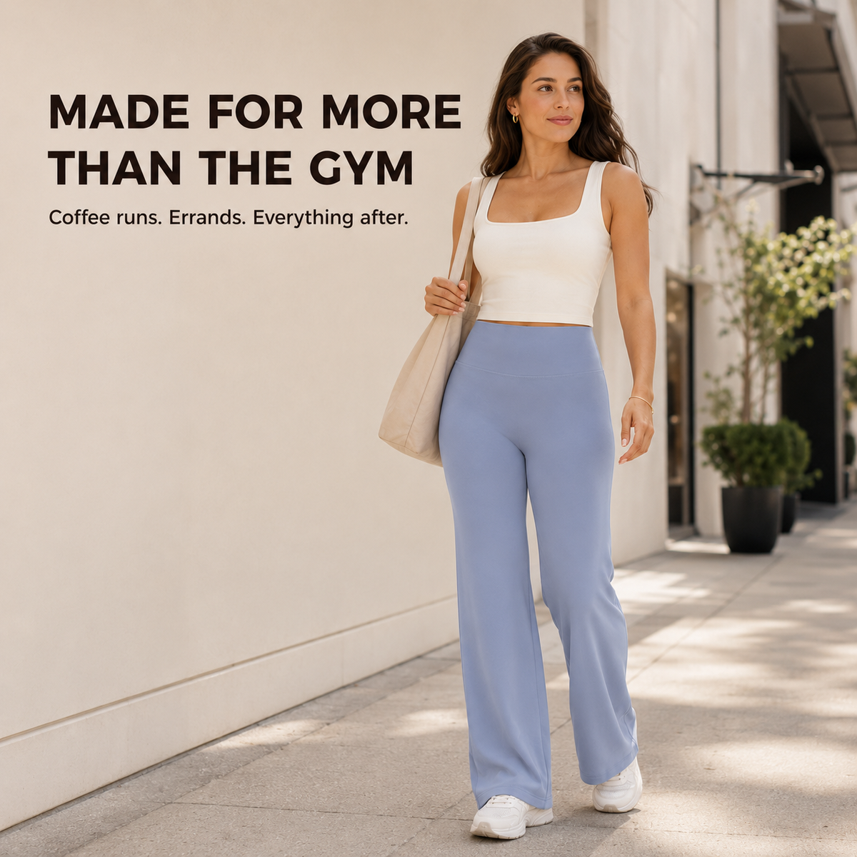 High-Waist Sculpting Straight-Leg Leggings
