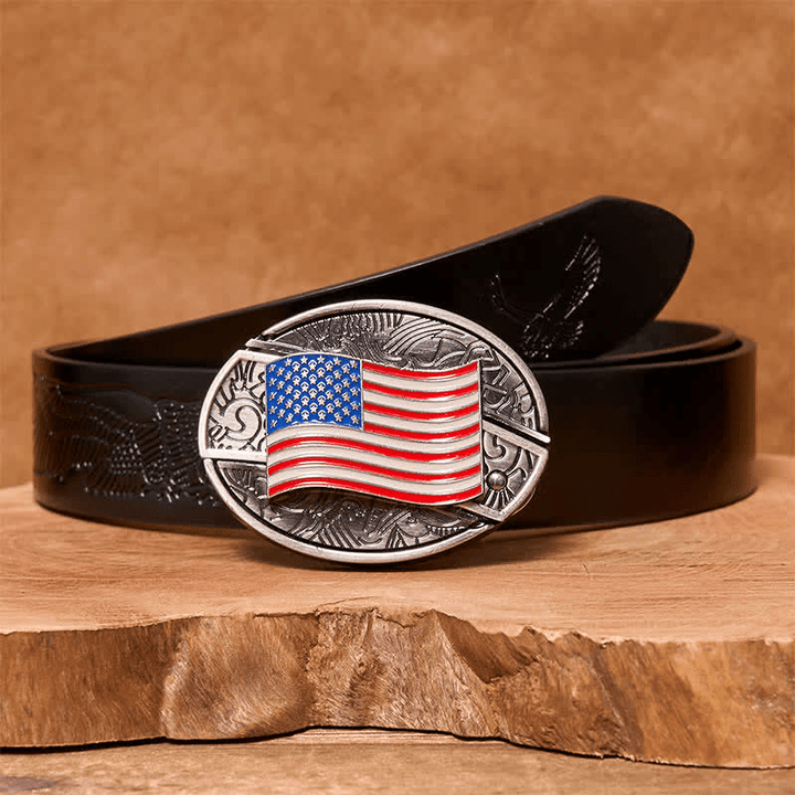 RetroCraft Knife Belt – Classic Leather with Hidden Folding Blade