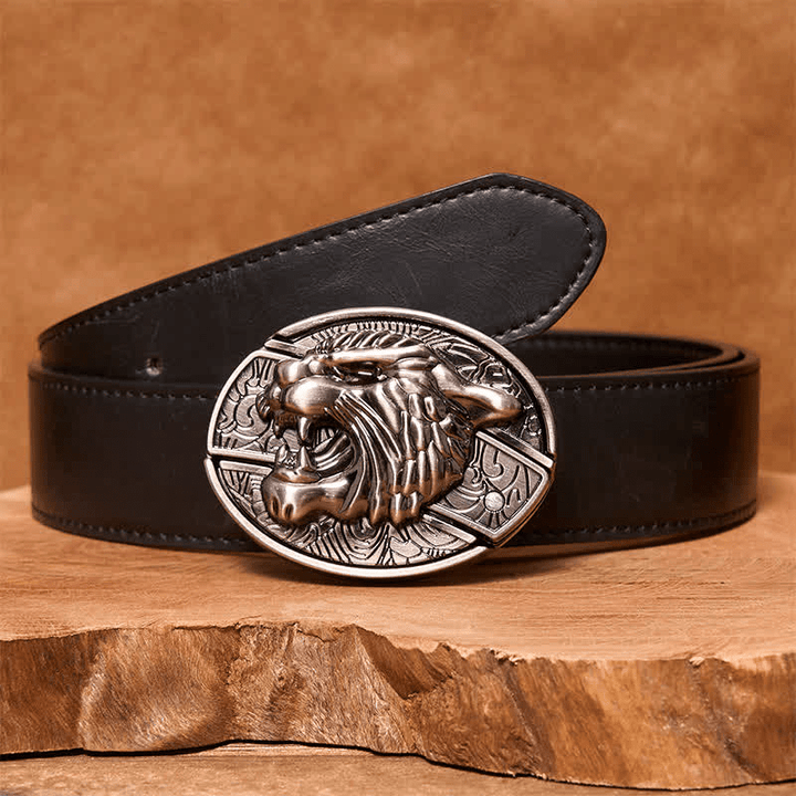 RetroCraft Knife Belt – Classic Leather with Hidden Folding Blade