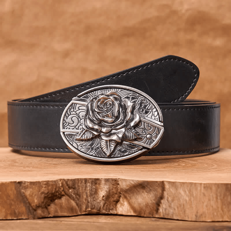 RetroCraft Knife Belt – Classic Leather with Hidden Folding Blade