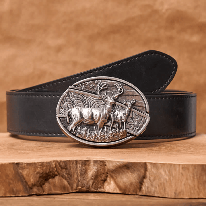 RetroCraft Knife Belt – Classic Leather with Hidden Folding Blade