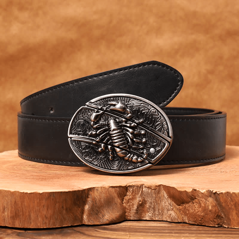 RetroCraft Knife Belt – Classic Leather with Hidden Folding Blade