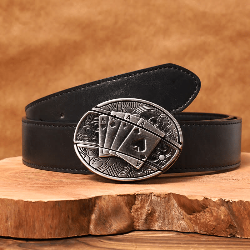 RetroCraft Knife Belt – Classic Leather with Hidden Folding Blade