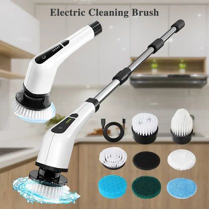 🚀 Next-Gen Electric Spin Scrubber – Powerful Cleaning, Less Scrubbing! 🧽✨