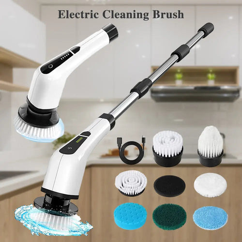 🚀 Next-Gen Electric Spin Scrubber – Powerful Cleaning, Less Scrubbing! 🧽✨