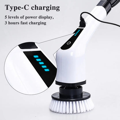 🚀 Next-Gen Electric Spin Scrubber – Powerful Cleaning, Less Scrubbing! 🧽✨