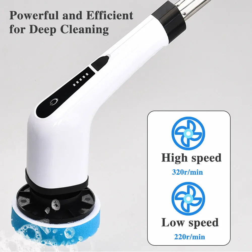 🚀 Next-Gen Electric Spin Scrubber – Powerful Cleaning, Less Scrubbing! 🧽✨