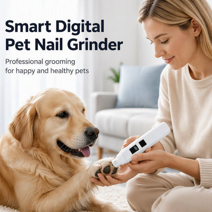 🥳2026 HOT SALE🥳 50K+ SOLD! 🐶💨50% OFF! Electric Pet Nail Grinder | Whisper Quiet, 3-Speed, LED, USB-C Rechargeable for Dogs & Cats ✨