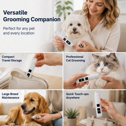 🥳2026 HOT SALE🥳 50K+ SOLD! 🐶💨50% OFF! Electric Pet Nail Grinder | Whisper Quiet, 3-Speed, LED, USB-C Rechargeable for Dogs & Cats ✨