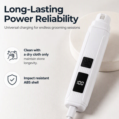🥳2026 HOT SALE🥳 50K+ SOLD! 🐶💨50% OFF! Electric Pet Nail Grinder | Whisper Quiet, 3-Speed, LED, USB-C Rechargeable for Dogs & Cats ✨