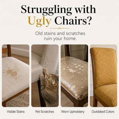 📢50% OFF🔥Washable Stretch Baroque Chair Cover✨