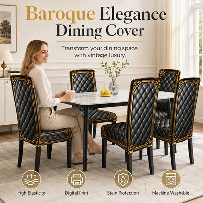 📢50% OFF🔥Washable Stretch Baroque Chair Cover✨