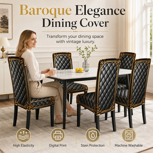 📢50% OFF🔥Washable Stretch Baroque Chair Cover✨