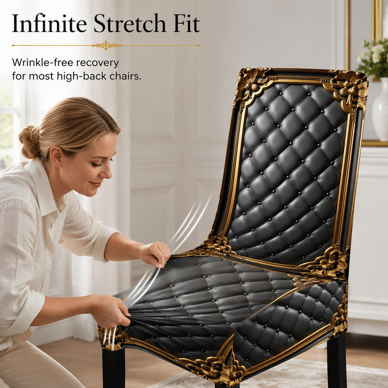 📢50% OFF🔥Washable Stretch Baroque Chair Cover✨
