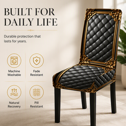 📢50% OFF🔥Washable Stretch Baroque Chair Cover✨