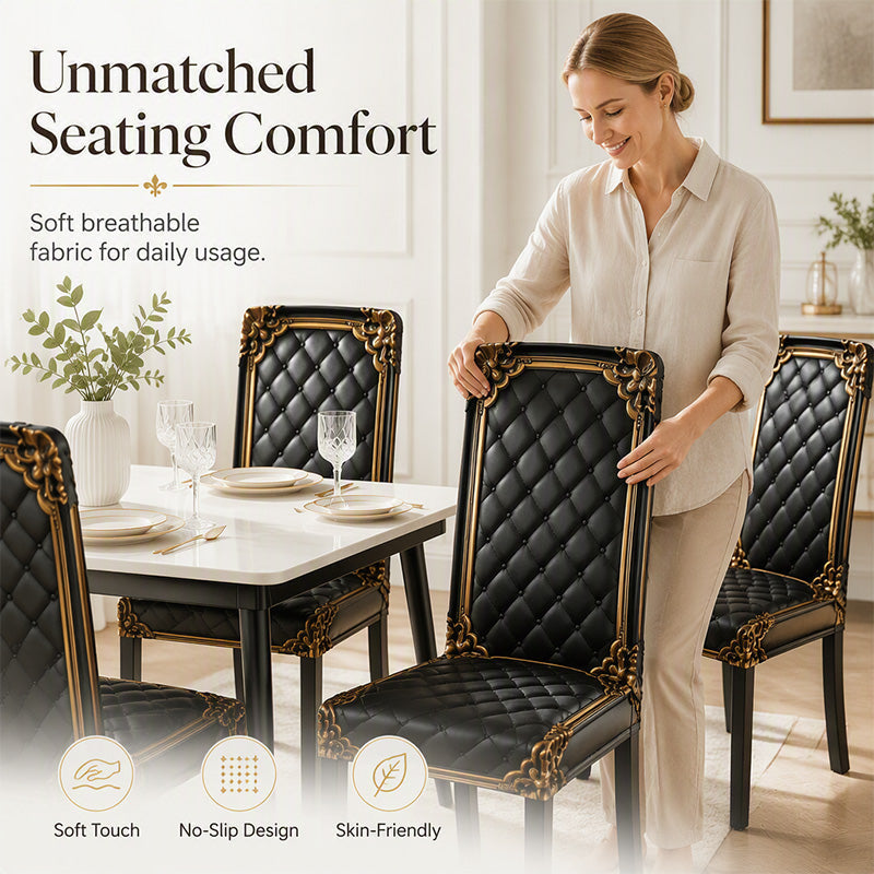 📢50% OFF🔥Washable Stretch Baroque Chair Cover✨